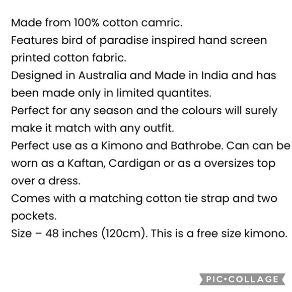 🌟Frida Kahlo Kimono (vintage fabric) - Picture 3 of 16